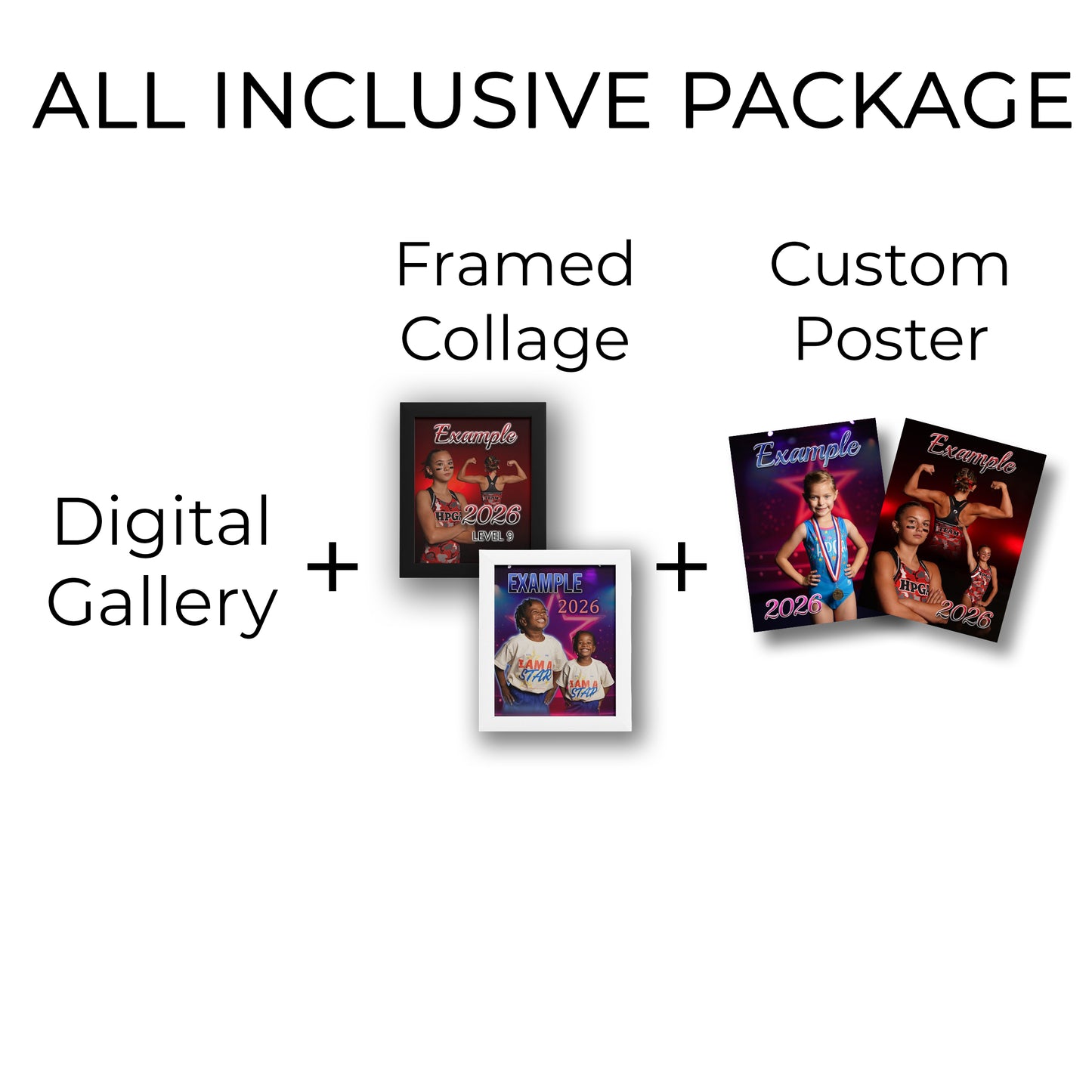 "All Inclusive" ~ Digitals + Framed Collage + Poster Bundle